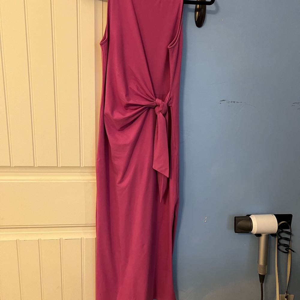 Sezane One Shoulder Pink Dress